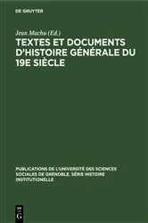Book cover of Textes et documents d’histoire générale du 19e siècle by Unknown