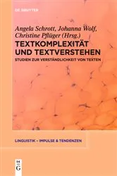 Book cover of Textkomplexität und Textverstehen by Unknown