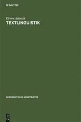 Book cover of Textlinguistik by Unknown