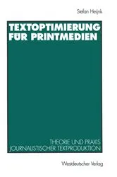 Book cover of Textoptimierung für Printmedien by Stefan Heijnk