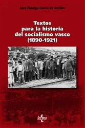 Book cover of Textos para la historia del socialismo vasco (1890-1921) by Sara Hidalgo García de Orellán