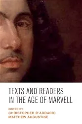 Book cover of Texts and readers in the Age of Marvell by Christopher D'Addario