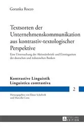 Book cover of Textsorten der Unternehmenskommunikation aus kontrastiv-textologischer Perspektive by Elmar Schafroth