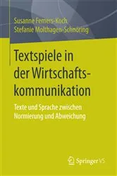 Book cover of Textspiele in der Wirtschaftskommunikation by Unknown