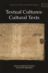 Book cover of Textual Cultures: Cultural Texts by Orietta Da Rold