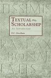 Book cover of Textual Scholarship by David C. Greetham
