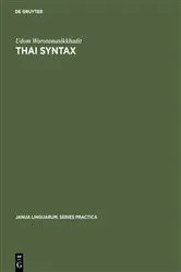 Book cover of Thai Syntax by Udom Warotamasikkhadit