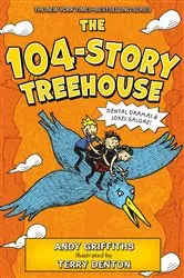 Book cover of The 104-Story Treehouse by Andy Griffiths