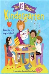 Book cover of The 12 Days of Kindergarten by Jenna Lettice