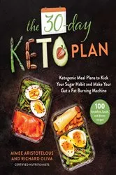 Book cover of The 30-Day Keto Plan by Aimee Aristotelous