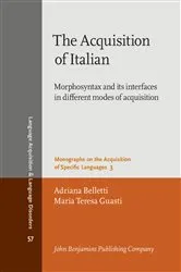 Book cover of The Acquisition of Italian by Adriana Belletti
