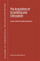 Book cover of The Acquisition of Scrambling and Cliticization by Unknown
