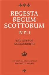 Book cover of The Acts of Alexander III King of Scots 1249 -1286 by Cynthia J. Neville
