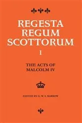 Book cover of The Acts of Malcolm IV (1153-1165) by G W S Barrow