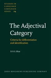 Book cover of The Adjectival Category by D.N.S. Bhat