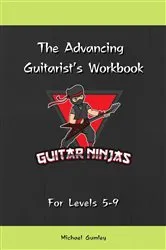 Book cover of The Advancing Guitarist's Workbook by Michael Gumley
