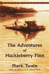 Book cover of The Adventures of Huckleberry Finn by Mark Twain