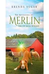 Book cover of The Adventures of Merlin the Pit Bull Wizard by Brenda Sugar