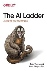 Book cover of The AI Ladder by Rob Thomas