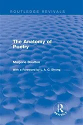 Book cover of The Anatomy of Poetry (Routledge Revivals) by Marjorie Boulton
