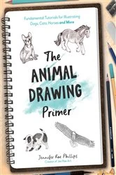 Book cover of The Animal Drawing Primer by Jennifer Rae Phillips