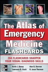 Book cover of The Atlas of Emergency Medicine Flashcards by Kevin J. Knoop