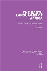 Book cover of The Bantu Languages of Africa by M. A. Bryan