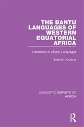 Book cover of The Bantu Languages of Western Equatorial Africa by Malcolm Guthrie