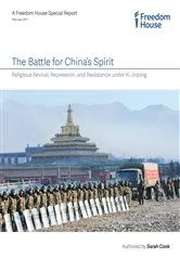 Book cover of The Battle for China's Spirit by Sarah Cook