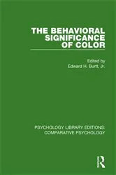 Book cover of The Behavioral Significance of Color by Edward H. Burtt Jr.