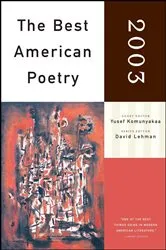 Book cover of The Best American Poetry 2003 by Unknown