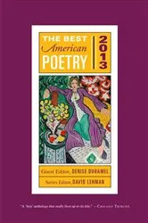 Book cover of The Best American Poetry 2013 by David Lehman
