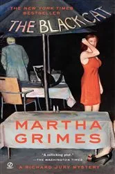 Book cover of The Black Cat by Martha Grimes