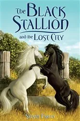 Book cover of The Black Stallion and the Lost City by Steve Farley
