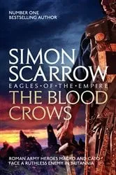 Book cover of The Blood Crows by Simon Scarrow