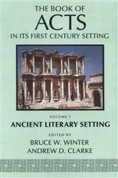 Book cover of The Book of Acts in Its Ancient Literary Setting by Winter