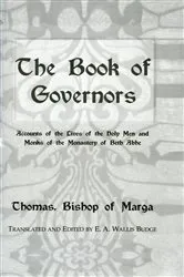 Book cover of The Book Of Governors by E.A. Wallis Budge