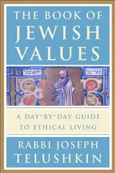 Book cover of The Book of Jewish Values by Joseph Telushkin