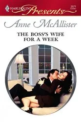 Book cover of The Boss's Wife for a Week by Anne McAllister