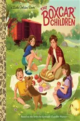 Book cover of The Boxcar Children Little Golden Book by Gertrude Chandler Warner