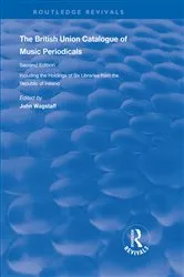 Book cover of The British Union Catalogue of Music Periodicals by John Wagstaff