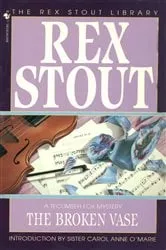 Book cover of The Broken Vase by Rex Stout
