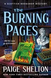 Book cover of The Burning Pages by Paige Shelton