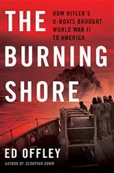 Book cover of The Burning Shore by Ed Offley