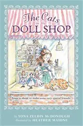 Book cover of The Cats in the Doll Shop by Yona Zeldis McDonough