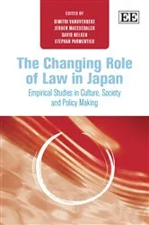 Book cover of The Changing Role of Law in Japan by Dimitri Vanoverbeke