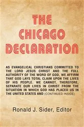 Book cover of The Chicago Declaration by Ronald J. Sider