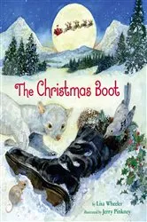 Book cover of The Christmas Boot by Lisa Wheeler