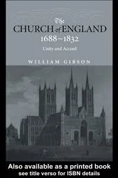 Book cover of The Church of England 1688-1832 by Dr William Gibson
