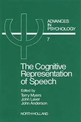 Book cover of The Cognitive Representation of Speech by Unknown
